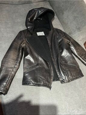 Levi's Black Faux Shearling-Lined Jacket small